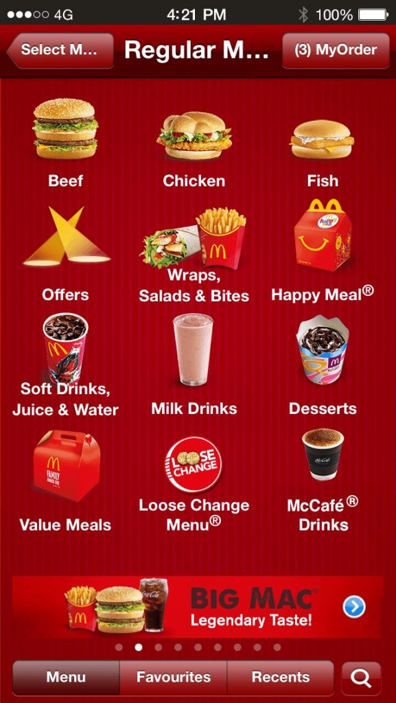 McDonald-menu